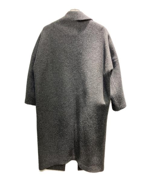 ENFOLD（エンフォルド）ENFOLD (エンフォルド) ウールポンディングアシンメトリーカラーコート グレー サイズ:36の古着・服飾アイテム
