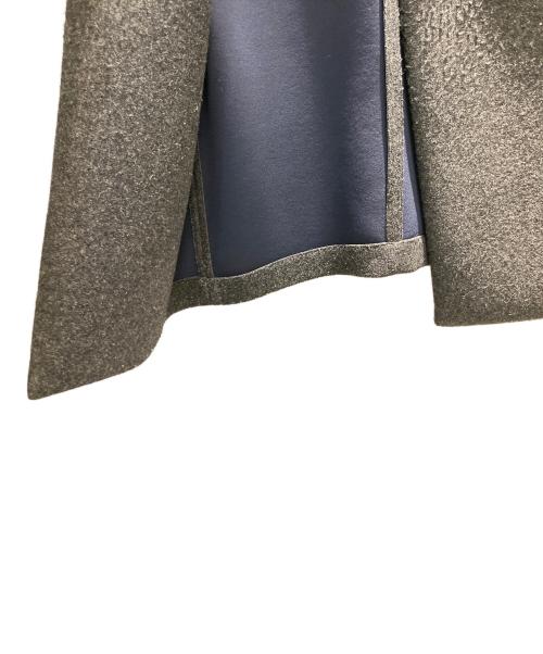 ENFOLD（エンフォルド）ENFOLD (エンフォルド) ウールポンディングアシンメトリーカラーコート グレー サイズ:36の古着・服飾アイテム