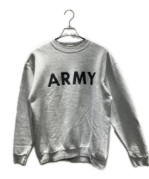 ミリタリー（ミリタリー）ミリタリー (ミリタリー) US ARMY スウェット グレー サイズ:Lの古着・服飾アイテム