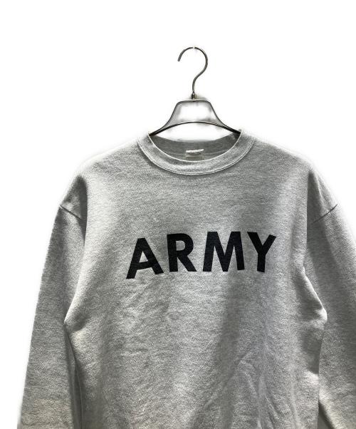 ミリタリー（ミリタリー）ミリタリー (ミリタリー) US ARMY スウェット グレー サイズ:Lの古着・服飾アイテム