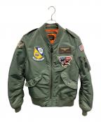 AVIREXアヴィレックス）の古着「ブルーエンジェルス L-2B フライトジャケット」｜グリーン