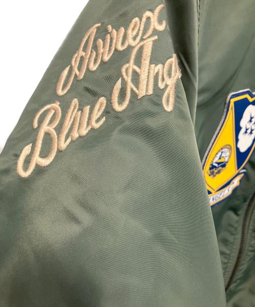 AVIREX（アヴィレックス）AVIREX (アヴィレックス) ブルーエンジェルス L-2B フライトジャケット グリーン サイズ:XLの古着・服飾アイテム
