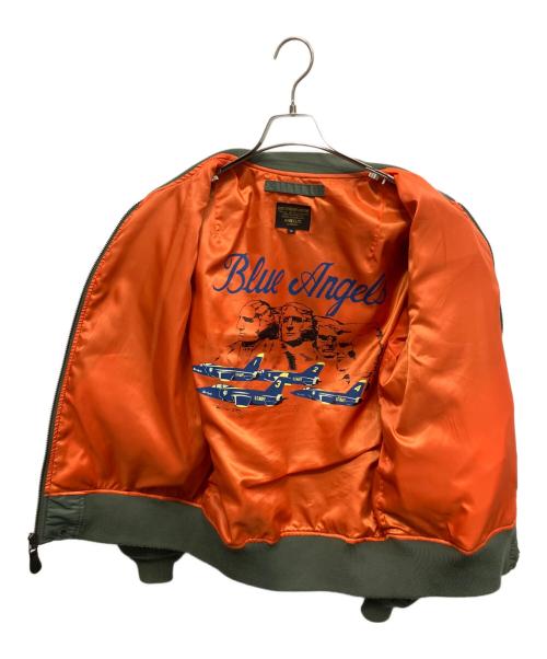 AVIREX（アヴィレックス）AVIREX (アヴィレックス) ブルーエンジェルス L-2B フライトジャケット グリーン サイズ:XLの古着・服飾アイテム