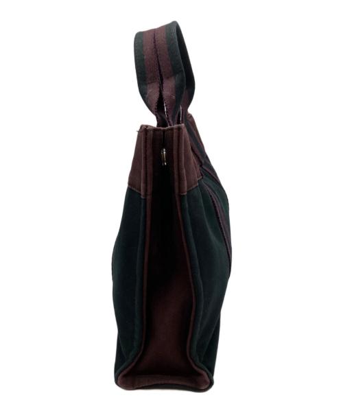 HERMES（エルメス）HERMES (エルメス) フールトゥ PM ハンドバッグ ブラック×ボルドーの古着・服飾アイテム