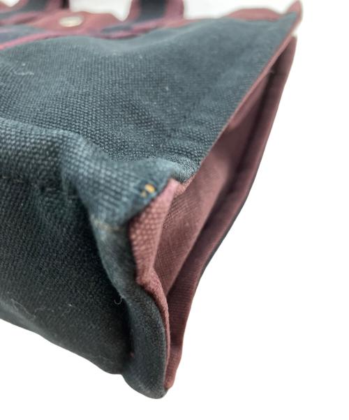 HERMES（エルメス）HERMES (エルメス) フールトゥ PM ハンドバッグ ブラック×ボルドーの古着・服飾アイテム