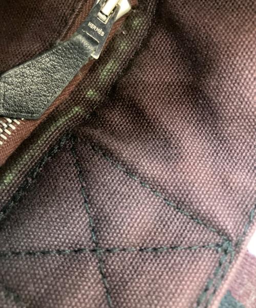 HERMES（エルメス）HERMES (エルメス) フールトゥ PM ハンドバッグ ブラック×ボルドーの古着・服飾アイテム