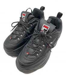 FILA（フィラ）の古着「ディスラプターII 厚底スニーカー」｜ブラック