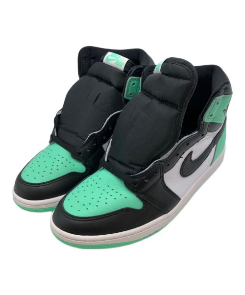 NIKE（ナイキ）NIKE (ナイキ) エアジョーダン 1 レトロ ハイ ハイカットスニーカー グリーン×ブラック サイズ:28cmの古着・服飾アイテム