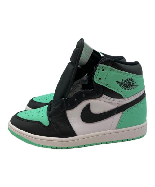 NIKE（ナイキ）NIKE (ナイキ) エアジョーダン 1 レトロ ハイ ハイカットスニーカー グリーン×ブラック サイズ:28cmの古着・服飾アイテム