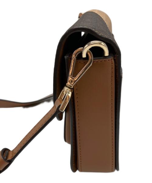 MICHAEL KORS（マイケル・コース）MICHAEL KORS (マイケル・コース) トリコロールシグネチャー ショルダーバッグ ブラウンの古着・服飾アイテム