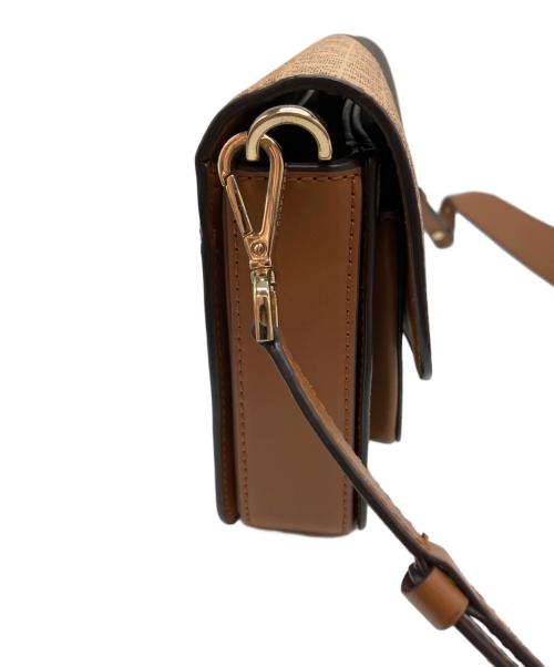 MICHAEL KORS（マイケル・コース）MICHAEL KORS (マイケル・コース) トリコロールシグネチャー ショルダーバッグ ブラウンの古着・服飾アイテム