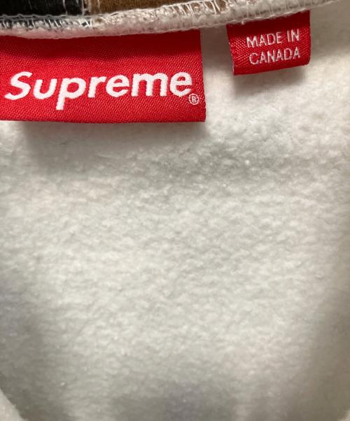 SUPREME（シュプリーム）SUPREME (シュプリーム) Rib Logo Zip Up Sweat Brown Camo 16AW ジップパーカー ホワイト×ブラウン サイズ:Sの古着・服飾アイテム