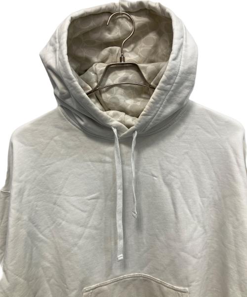 COACH（コーチ）COACH (コーチ) トーナル シグネチャー フーディー プルオーバーパーカー ライトグレー サイズ:XLの古着・服飾アイテム