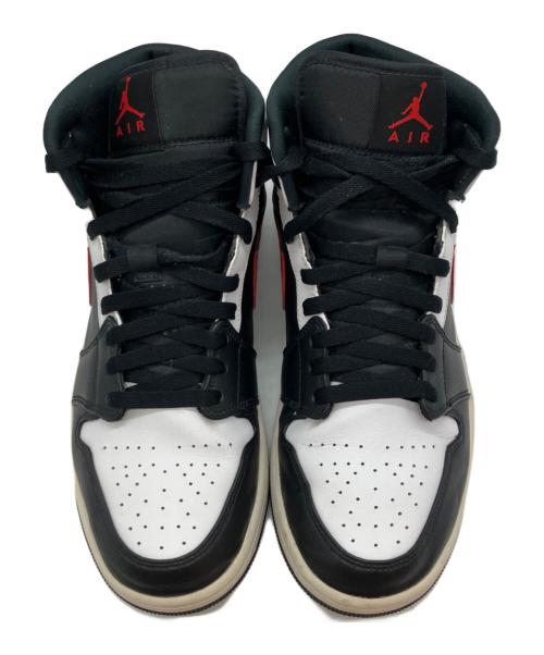 NIKE（ナイキ）NIKE (ナイキ) AIR JORDAN 1 MID ブラック×ホワイト サイズ:27cmの古着・服飾アイテム