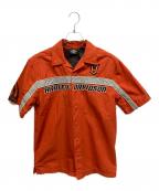 HARLEY-DAVIDSONハーレーダビッドソン）の古着「古着 半袖シャツ」｜オレンジ