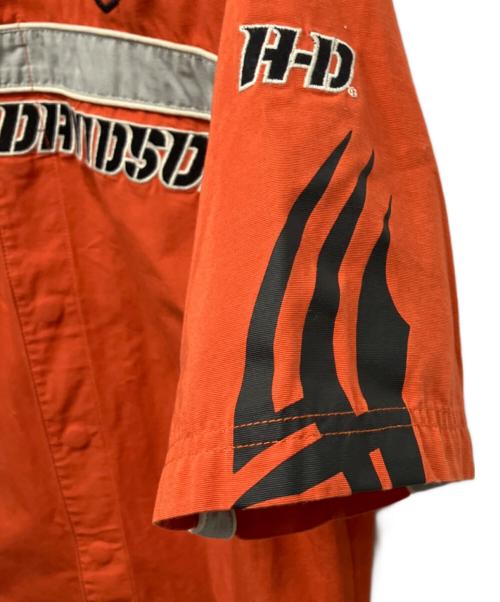 HARLEY-DAVIDSON（ハーレーダビッドソン）HARLEY-DAVIDSON (ハーレーダビッドソン) 古着 半袖シャツ オレンジ サイズ:Sの古着・服飾アイテム