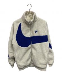 NIKE（ナイキ）の古着「SWSH FULL ZIP JKT リバーシブルフリースジャケット」｜ホワイト×ブルー