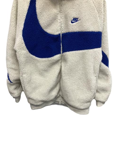 NIKE（ナイキ）NIKE (ナイキ) SWSH FULL ZIP JKT リバーシブルフリースジャケット ホワイト×ブルー サイズ:Mの古着・服飾アイテム