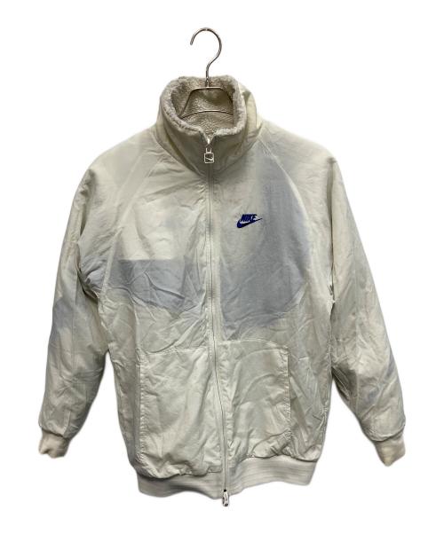 NIKE（ナイキ）NIKE (ナイキ) SWSH FULL ZIP JKT リバーシブルフリースジャケット ホワイト×ブルー サイズ:Mの古着・服飾アイテム