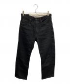 MOMOTARO JEANS桃太郎ジーンズ）の古着「ブラックデニムパンツ」｜ブラック