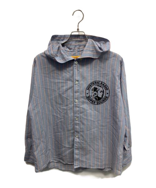 Hysteric Glamour（ヒステリックグラマー）Hysteric Glamour (ヒステリックグラマー) 長袖シャツ ブルー サイズ:Freeの古着・服飾アイテム