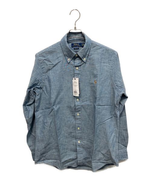 POLO RALPH LAUREN（ポロ・ラルフローレン）POLO RALPH LAUREN (ポロ・ラルフローレン) クラシックフィット シャンブレー シャツ 長袖シャツ ブルー サイズ:Mの古着・服飾アイテム