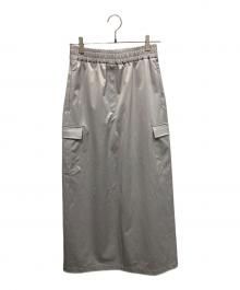 COGTHEBIGSMOKE（コグザビッグスモーク）の古着「セミタイトロングカーゴスカート/KHLOE LONG CARGO SKIRT ロングスカート」｜グレー