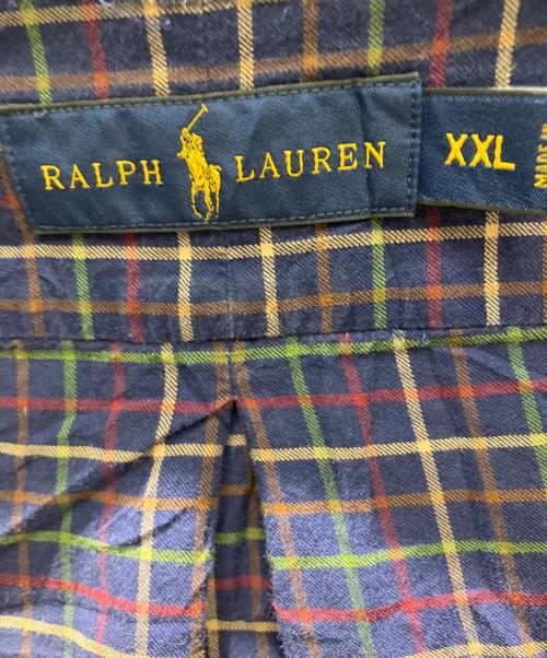 POLO RALPH LAUREN（ポロ・ラルフローレン）POLO RALPH LAUREN (ポロ・ラルフローレン) 古着 ロングスリーブシャツ ネイビー サイズ:XXLの古着・服飾アイテム
