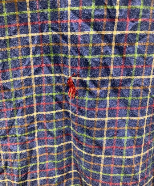POLO RALPH LAUREN（ポロ・ラルフローレン）POLO RALPH LAUREN (ポロ・ラルフローレン) 古着 ロングスリーブシャツ ネイビー サイズ:XXLの古着・服飾アイテム