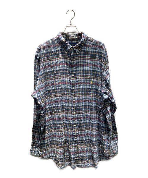 POLO RALPH LAUREN（ポロ・ラルフローレン）POLO RALPH LAUREN (ポロ・ラルフローレン) 古着 ロングスリーブシャツ ブルー サイズ:XXLの古着・服飾アイテム