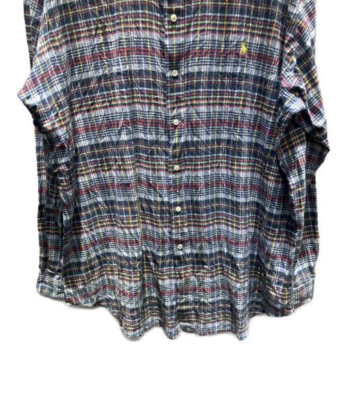 POLO RALPH LAUREN（ポロ・ラルフローレン）POLO RALPH LAUREN (ポロ・ラルフローレン) 古着 ロングスリーブシャツ ブルー サイズ:XXLの古着・服飾アイテム