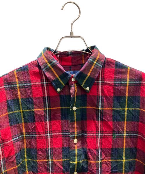 POLO RALPH LAUREN（ポロ・ラルフローレン）POLO RALPH LAUREN (ポロ・ラルフローレン) 古着 ロングスリーブシャツ レッド サイズ:XLの古着・服飾アイテム
