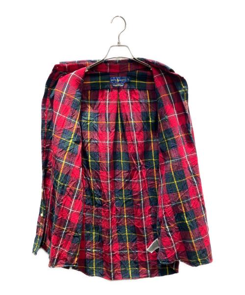 POLO RALPH LAUREN（ポロ・ラルフローレン）POLO RALPH LAUREN (ポロ・ラルフローレン) 古着 ロングスリーブシャツ レッド サイズ:XLの古着・服飾アイテム