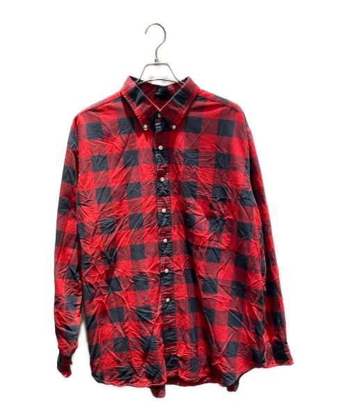POLO RALPH LAUREN（ポロ・ラルフローレン）POLO RALPH LAUREN (ポロ・ラルフローレン) ロングスリーブシャツ レッド サイズ:2XBの古着・服飾アイテム