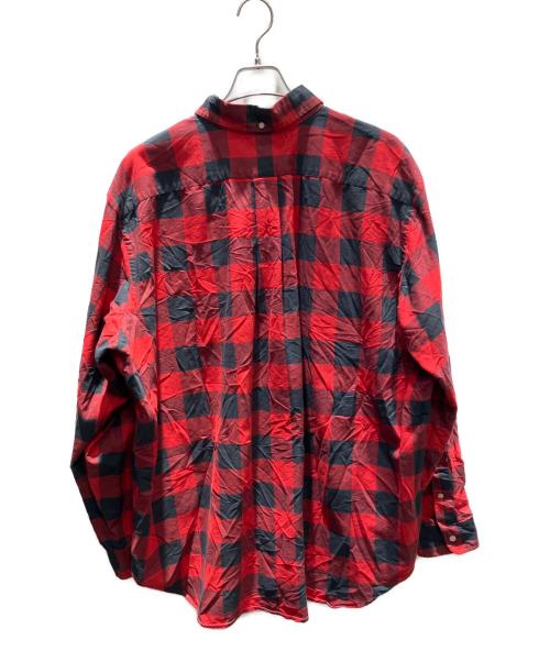 POLO RALPH LAUREN（ポロ・ラルフローレン）POLO RALPH LAUREN (ポロ・ラルフローレン) ロングスリーブシャツ レッド サイズ:2XBの古着・服飾アイテム