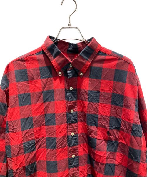POLO RALPH LAUREN（ポロ・ラルフローレン）POLO RALPH LAUREN (ポロ・ラルフローレン) ロングスリーブシャツ レッド サイズ:2XBの古着・服飾アイテム
