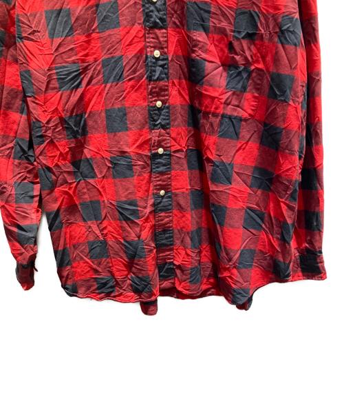 POLO RALPH LAUREN（ポロ・ラルフローレン）POLO RALPH LAUREN (ポロ・ラルフローレン) ロングスリーブシャツ レッド サイズ:2XBの古着・服飾アイテム