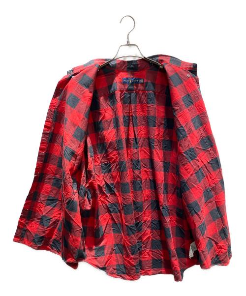 POLO RALPH LAUREN（ポロ・ラルフローレン）POLO RALPH LAUREN (ポロ・ラルフローレン) ロングスリーブシャツ レッド サイズ:2XBの古着・服飾アイテム