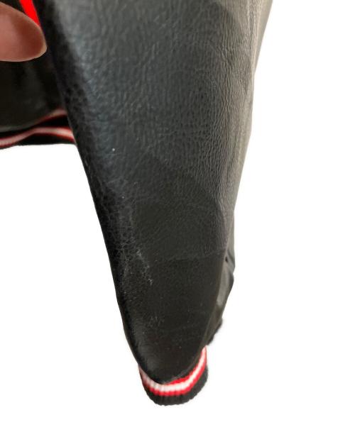 G-3 Sports by Carl Banks（カールバンクス）G-3 Sports by Carl Banks (カールバンクス) 古着 レザースタジャン レッド サイズ:XLの古着・服飾アイテム