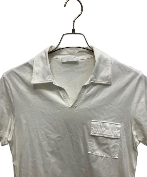 PRADA（プラダ）PRADA (プラダ) 半袖シャツ ホワイト サイズ:Mの古着・服飾アイテム
