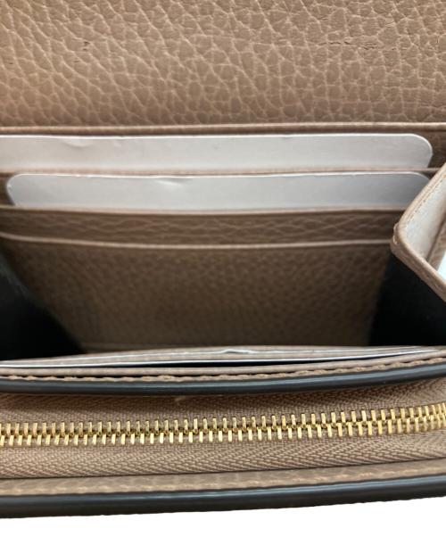 GUCCI（グッチ）GUCCI (グッチ) GGマーモント 2つ折り財布 ベージュの古着・服飾アイテム