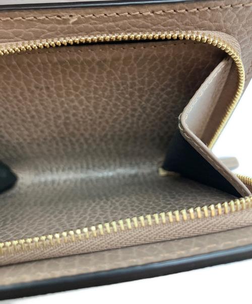 GUCCI（グッチ）GUCCI (グッチ) GGマーモント 2つ折り財布 ベージュの古着・服飾アイテム