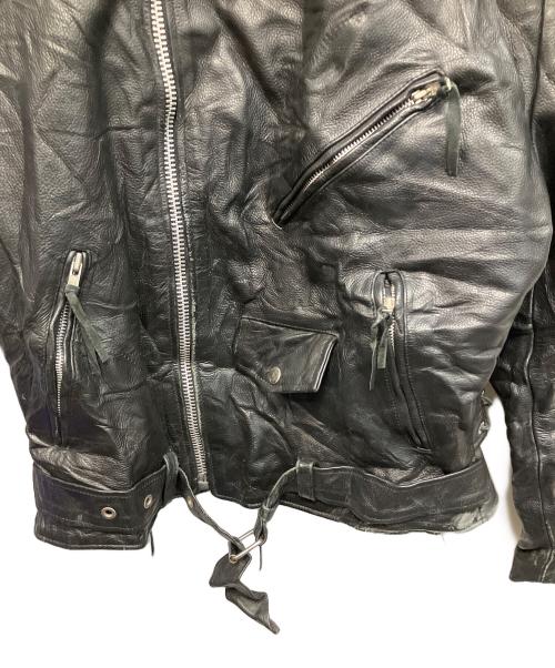 wilsons leather（ウィルソンズレザー）wilsons leather (ウィルソンズレザー) ダブルライダース レザージャケット ブラック サイズ:Lの古着・服飾アイテム
