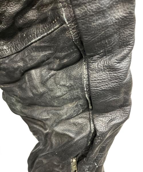 wilsons leather（ウィルソンズレザー）wilsons leather (ウィルソンズレザー) ダブルライダース レザージャケット ブラック サイズ:Lの古着・服飾アイテム