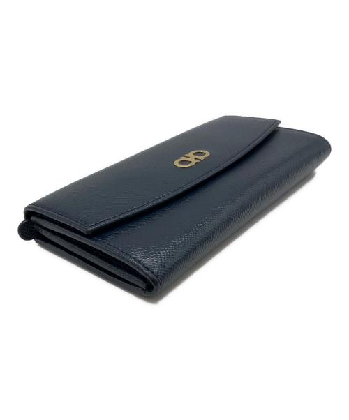 Salvatore Ferragamo（サルヴァトーレ フェラガモ）Salvatore Ferragamo (サルヴァトーレ フェラガモ) 長財布 ネイビーの古着・服飾アイテム