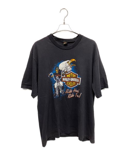HARLEY-DAVIDSON（ハーレーダビッドソン）HARLEY-DAVIDSON (ハーレーダビッドソン) 80-90s半袖カットソー ブラック サイズ:XLの古着・服飾アイテム