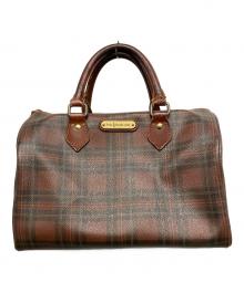 POLO RALPH LAUREN（ポロ・ラルフローレン）の古着「チェック ヴィンテージ ミニボストンバッグ」｜ブラウン