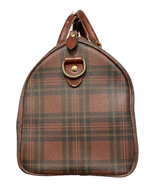 POLO RALPH LAUREN（ポロ・ラルフローレン）POLO RALPH LAUREN (ポロ・ラルフローレン) チェック ヴィンテージ ミニボストンバッグ ブラウンの古着・服飾アイテム