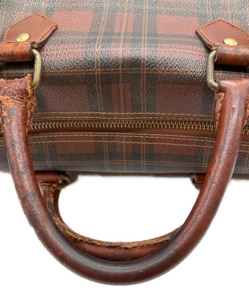 POLO RALPH LAUREN（ポロ・ラルフローレン）POLO RALPH LAUREN (ポロ・ラルフローレン) チェック ヴィンテージ ミニボストンバッグ ブラウンの古着・服飾アイテム