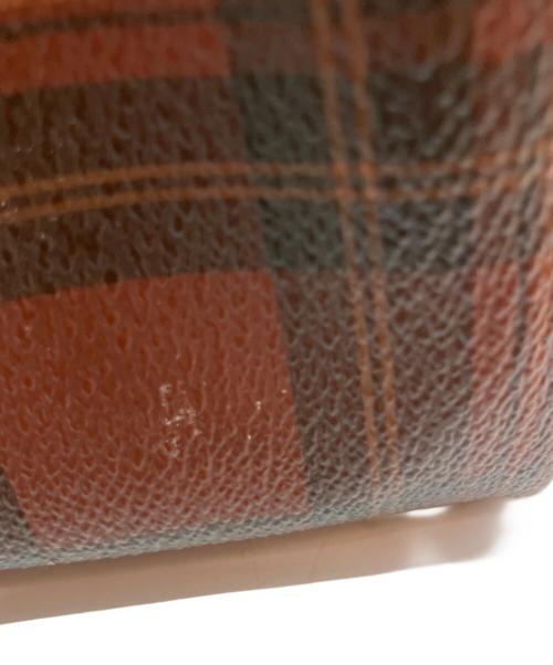 POLO RALPH LAUREN（ポロ・ラルフローレン）POLO RALPH LAUREN (ポロ・ラルフローレン) チェック ヴィンテージ ミニボストンバッグ ブラウンの古着・服飾アイテム